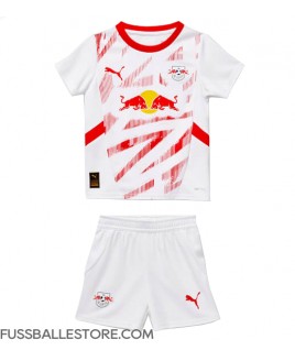 Günstige RB Leipzig Heimtrikotsatz Kinder 2024-25 Kurzarm (+ Kurze Hosen)